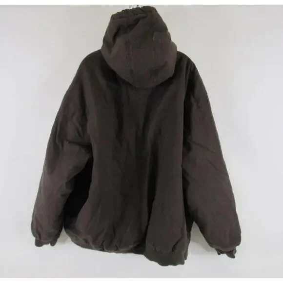 Redhead Buffalo Heavy Washed Canvas Hooded Full Zip Jacket Brown 3XL NWT - Picture 5 of 8